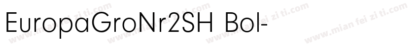 EuropaGroNr2SH Bol字体转换